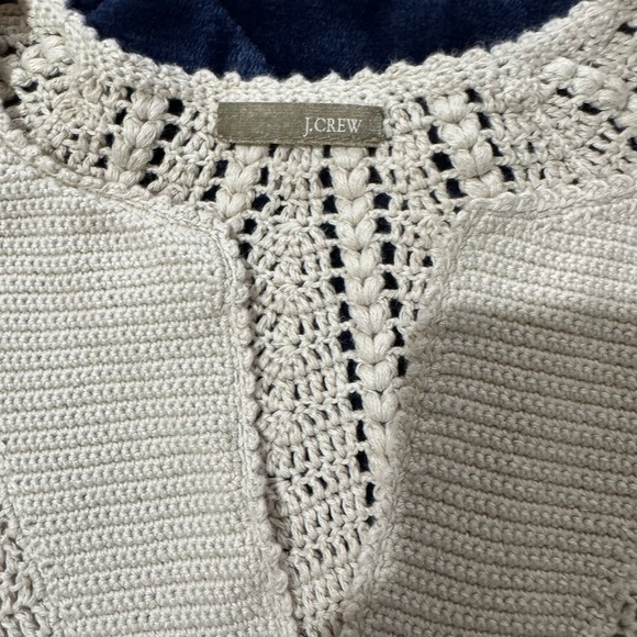 J. Crew Cream V-Neck Sweater - Picture 2 of 12